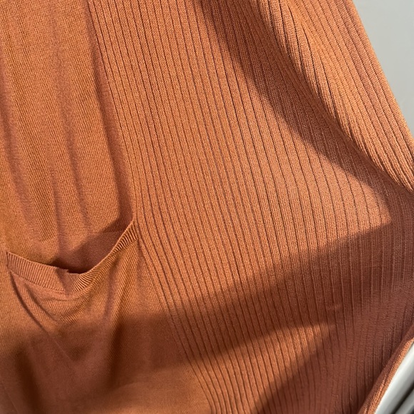 Uniqlo brand Size Medium open front Cardigan Cinnamon Color - Picture 8 of 15